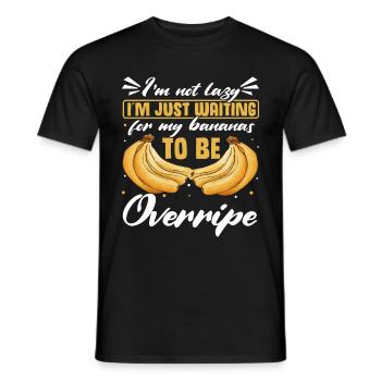 Drôle de vêtements de cuisson au pain aux bananes - T-shirt homme - noir - Devant - AI Model Male 178 light (178cm)