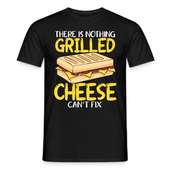 Love Grilled Cheese Men Women - Männer T-Shirt - Schwarz - Vorne - AI Model Male 178 light (178cm)