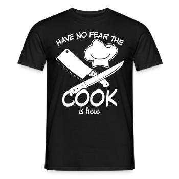 Chef cuisinier Chef de cuisine - T-shirt homme - noir - Devant - AI Model Male 178 light (178cm)