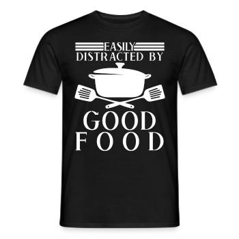 Cuisinier Cuisine Chapeau de chef Chef - T-shirt homme - noir - Devant - AI Model Male 178 light (178cm)