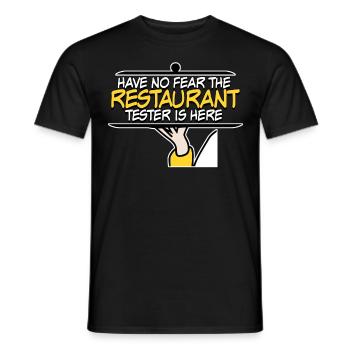 Restaurant Restauranttester Essen - Männer T-Shirt - Schwarz - Vorne - AI Model Male 178 light (178cm)