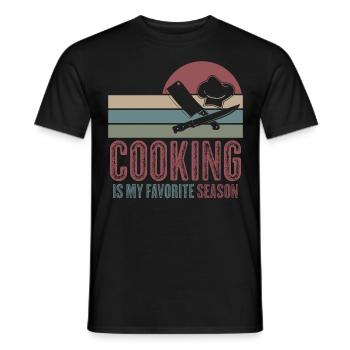 Chapeau de chef Cuisine Chef Chef Cuisine - T-shirt homme - noir - Devant - AI Model Male 178 light (178cm)