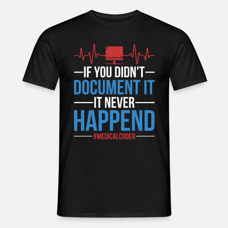Kodierfachkraft - Männer T-Shirt - Schwarz