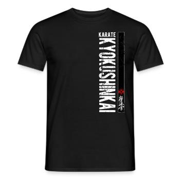 Karate Kyokushinkai Kanji Kampfkunst Japan - Männer T-Shirt - Schwarz - Vorne - AI Model Male 178 light (178cm)