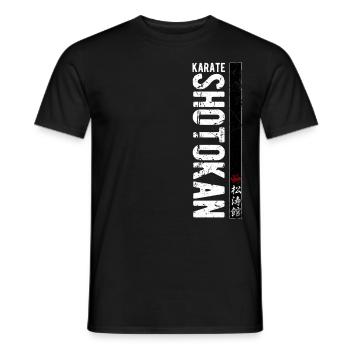 Karaté Shotokan Kanji Art Martial Japon - T-shirt homme - noir - Devant - AI Model Male 178 light (178cm)
