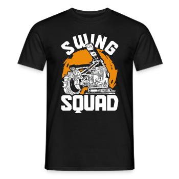 Baggerfahrer Swing Squad - Männer T-Shirt - Schwarz - Vorne - AI Model Male 178 light (178cm)