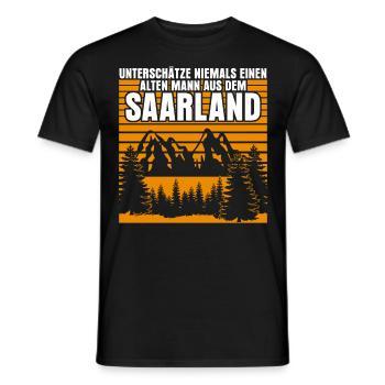 Vieux Sarrois - T-shirt homme - noir - Devant - AI Model Male 178 light (178cm)