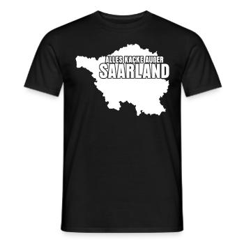 Saarland Witz Saarländer - Männer T-Shirt - Schwarz - Vorne - AI Model Male 178 light (178cm)
