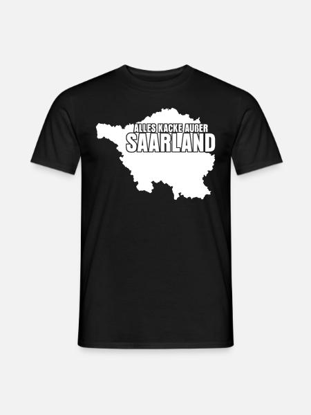 Saarland Witz Saarländer - Männer T-Shirt - Schwarz