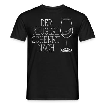Wein Rotwein Weißwein - Männer T-Shirt - Schwarz - Vorne - AI Model Male 178 light (178cm)