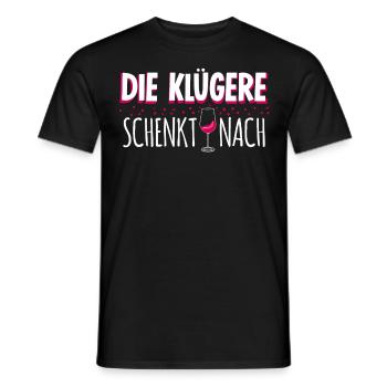 Wein Rotwein Weißwein Weinliebhaber - Männer T-Shirt - Schwarz - Vorne - AI Model Male 178 light (178cm)