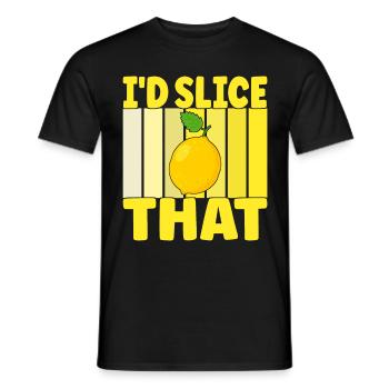 Lemonade Lemonade stand - Men's T-Shirt - black - Front - AI Model Male 178 light (178cm)
