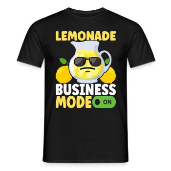 Lemonade Lemonade stand - Men's T-Shirt - black - Front - AI Model Male 178 light (178cm)