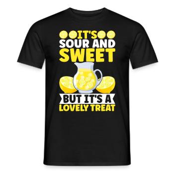 Lemonade Lemonade stand - Men's T-Shirt - black - Front - AI Model Male 178 light (178cm)
