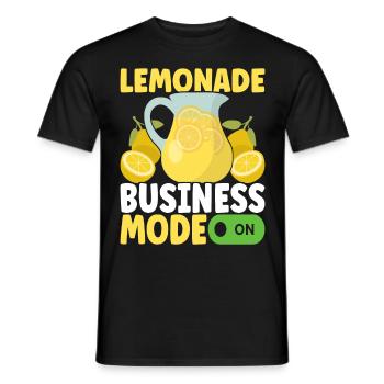 Lemonade Lemonade stand - Men's T-Shirt - black - Front - AI Model Male 178 light (178cm)