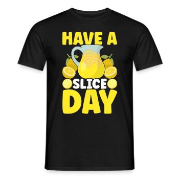 Lemonade Lemonade stand - Men's T-Shirt - black - Front - AI Model Male 178 light (178cm)