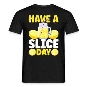 Lemonade Lemonade stand - Men's T-Shirt - black - Front - AI Model Male 178 light (178cm)