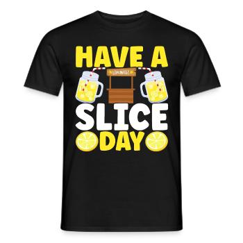 Lemonade Lemonade stand - Men's T-Shirt - black - Front - AI Model Male 178 light (178cm)