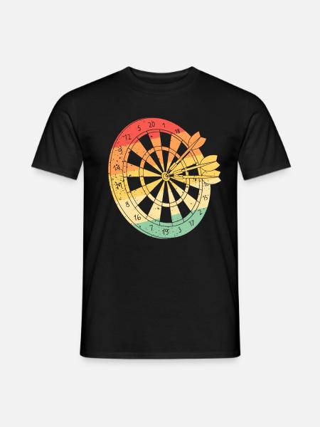 Dart Darts Dartverein - Männer T-Shirt - Schwarz