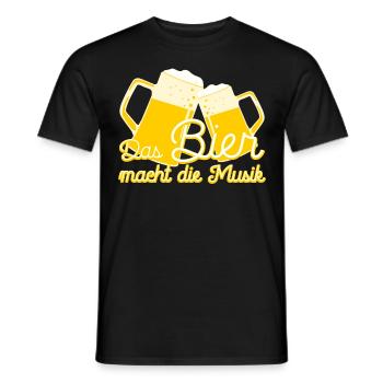 Bier Alkohol Junggesellenabschied Saufen - Männer T-Shirt - Schwarz - Vorne - AI Model Male 178 light (178cm)