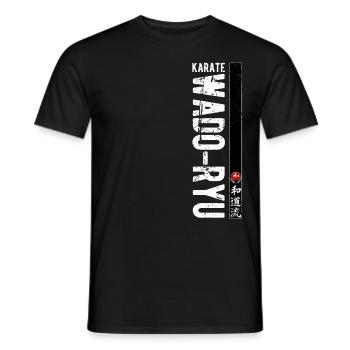 Karate Wado Ryu Kanji Kampfkunst Japan - Männer T-Shirt - Schwarz - Vorne - AI Model Male 178 light (178cm)
