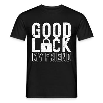 Schlüsseldienst Locksmith Dietrich - Männer T-Shirt - Schwarz - Vorne - AI Model Male 178 light (178cm)
