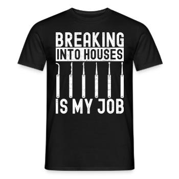 Schlüsseldienst Locksmith Dietrich - Männer T-Shirt - Schwarz - Vorne - AI Model Male 178 light (178cm)