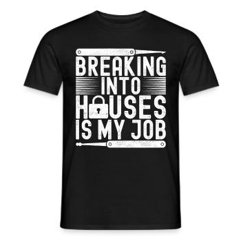 Schlüsseldienst Serrurier Dietrich - T-shirt homme - noir - Devant - AI Model Male 178 light (178cm)