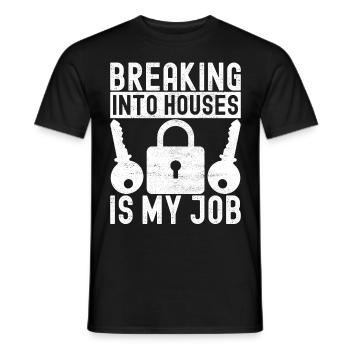 Schlüsseldienst Locksmith Dietrich - Männer T-Shirt - Schwarz - Vorne - AI Model Male 178 light (178cm)