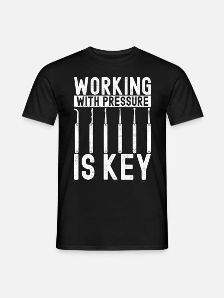 SchlĂĽsseldienst Locksmith Dietrich - Men's T-Shirt - black