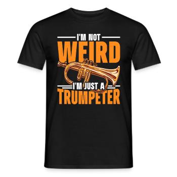 Trumpet player trumpeter - Men's T-Shirt - black - Front - AI Model Male 178 light (178cm)