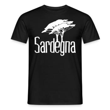 Sardinia Trees Sardegna Sardinia - Men's T-Shirt - black - Front - AI Model Male 178 light (178cm)
