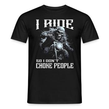 Dictons de motocyclistes | Moto & Motard - T-shirt homme - noir - Devant - AI Model Male 178 light (178cm)