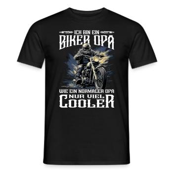 Biker Grandpa - Moto - Moto - T-shirt homme - noir - Devant - AI Model Male 178 light (178cm)