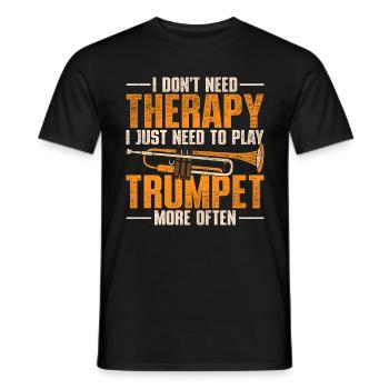 Trumpet trumpet player - Men's T-Shirt - black - Front - AI Model Male 178 light (178cm)