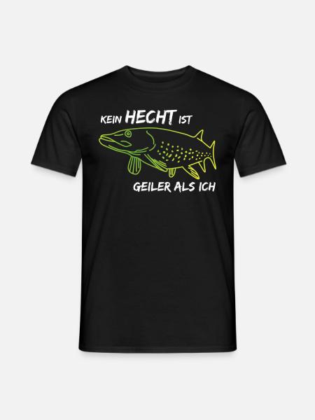 Hecht Angler Fischer Angeln Fisch Angel - Männer T-Shirt - Schwarz