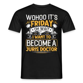 Doctorat Grand Diplôme - T-shirt homme - noir - Devant - AI Model Male 178 light (178cm)