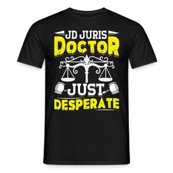 Doctorate Degree great - Männer T-Shirt - Schwarz - Vorne - AI Model Male 178 light (178cm)