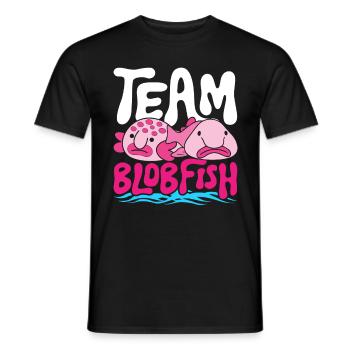 Blobfisch Team Blobfish - T-shirt homme - noir - Devant - AI Model Male 178 light (178cm)