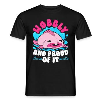 Blobfisch bancal et fier de l’être - T-shirt homme - noir - Devant - AI Model Male 178 light (178cm)