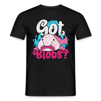 Blobfish a des blobs ? - T-shirt homme - noir - Devant - AI Model Male 178 light (178cm)