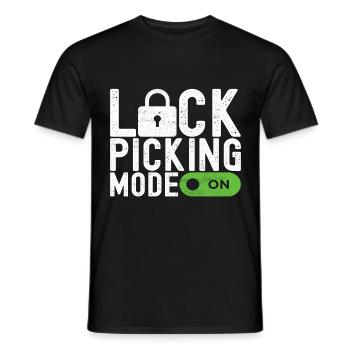 Schlüsseldienst Locksmith Dietrich - Männer T-Shirt - Schwarz - Vorne - AI Model Male 178 light (178cm)