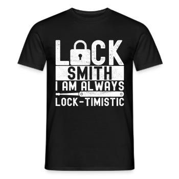 Schlüsseldienst Locksmith Dietrich - Männer T-Shirt - Schwarz - Vorne - AI Model Male 178 light (178cm)