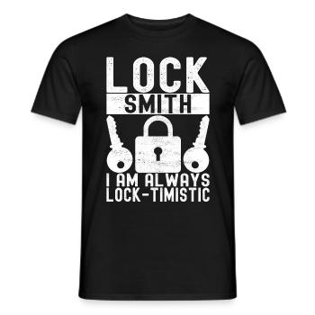 Schlüsseldienst Locksmith Dietrich - Männer T-Shirt - Schwarz - Vorne - AI Model Male 178 light (178cm)