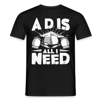 Doctorat Grand Diplôme - T-shirt homme - noir - Devant - AI Model Male 178 light (178cm)