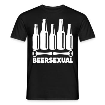 Bière Brasseur de bière Brasserie d’alcool - T-shirt homme - noir - Devant - AI Model Male 178 light (178cm)