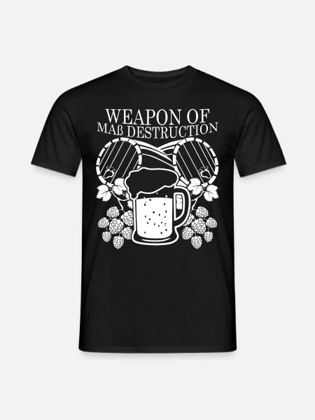 Bier Witz Bierbrauer Saufen - Männer T-Shirt - Schwarz
