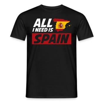Spain Holidays Spanish - Men's T-Shirt - black - Front - AI Model Male 178 light (178cm)