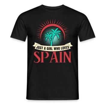 Spain Holidays Spanish - Men's T-Shirt - black - Front - AI Model Male 178 light (178cm)