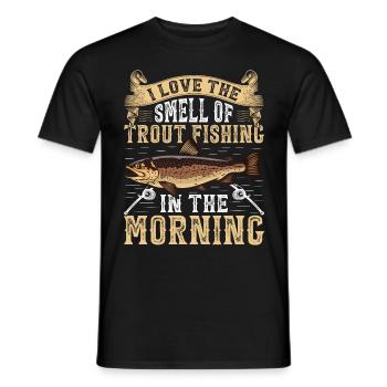 Funny Fishing Men Women - Männer T-Shirt - Schwarz - Vorne - AI Model Male 178 light (178cm)